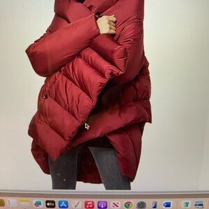 Women's Burgundy Puffer Coat